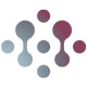 MCBH Logo - Grey and Maroon dots, some being connected and others standing alone